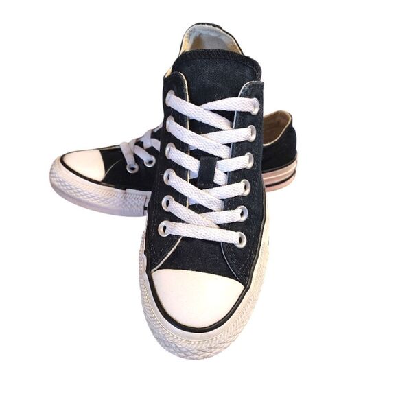 Converse VINTAGE All Star Black Red Plaid Double Tongue Sneakers Size 7 - Picture 14 of 15